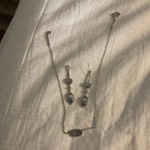 Kendra Scott earrings and necklace